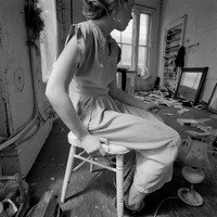 Francesca Woodman in her studio-14, 1976