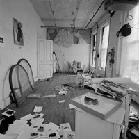 Francesca Woodman in her studio-18, 1976