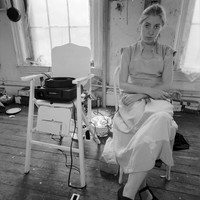 Francesca Woodman in her studio-13, 1976