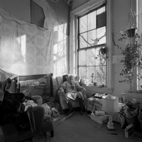Francesca Woodman in her studio-01, 1976