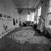 Francesca Woodman in her studio-04, 1976