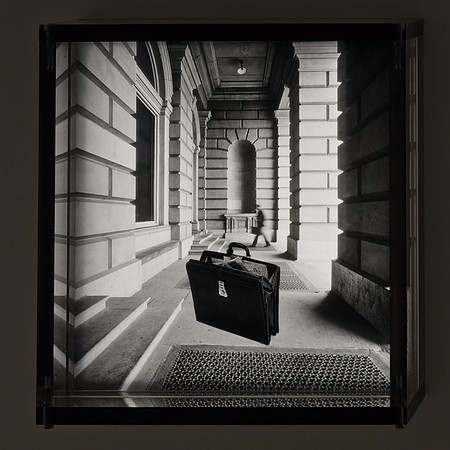 Briefcase and Walking Man,1996,1-20