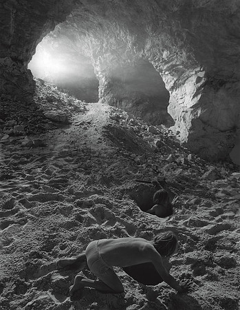 Brice and Brian in Cave, 1992