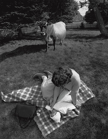 Woman and Baby with Cow, 1992